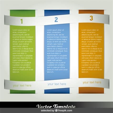 Three columns infographic Vector | Free Download