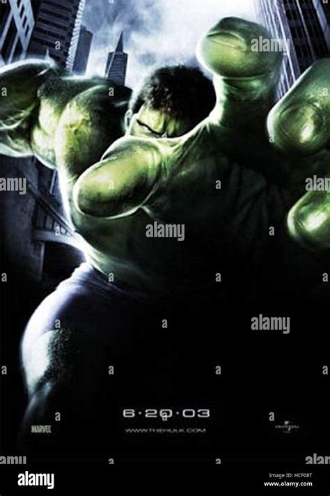 HULK, (aka THE HULK), US advance poster art, Eric Bana, 2003 ...