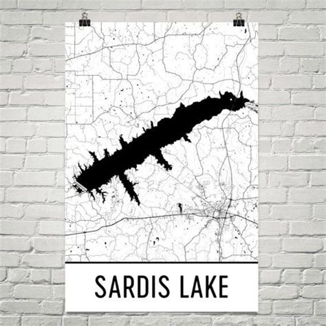 Sardis Lake Mississippi, Sardis Lake MS, Sardis Lake Map, Mississippi Map, Lake Map, Sardis Lake ...