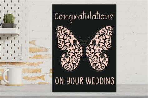 Personalised Wedding Day Card Papercut Graphic by ABStore · Creative ...