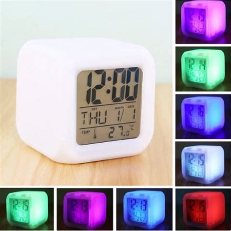 Dice Table Alarm Clock - Time and Temperature Digital Clock - NY Store