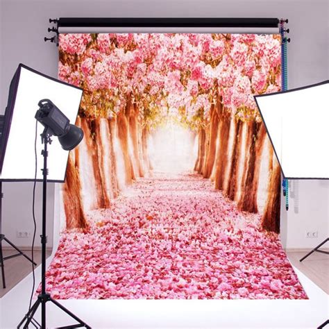 NK 5 x 7ft Photo Booth Party Backdrops Cherry Blossoms Sakura Road ...