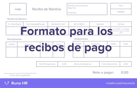 Formato De Recibo De Nomina Editable Edifactmx – NBKomputer