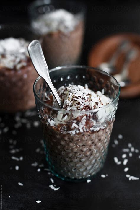 "Chocolate Tapioca Pudding With Coconut And Almond." by Stocksy ...