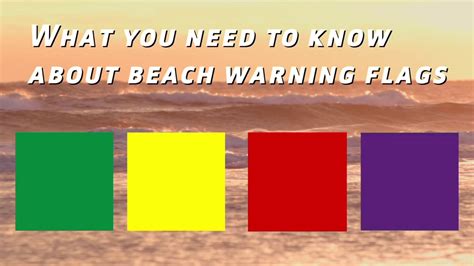 What you need to know about beach warning flags | abc13.com