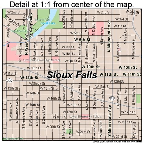 Printable Street Map Of Sioux Falls Sd - Printable Word Searches