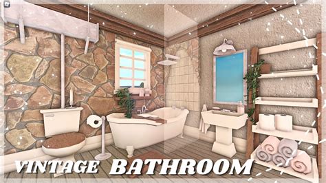 Bloxburg | Vintage Bathroom Speedbuild | Roblox Bloxburg Room Ideas ...