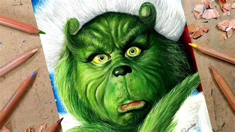 The Grinch Drawing Realistic | DRAW IT OUT