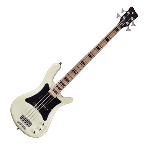 Warwick Rockbass Adam Clayton Signature 4-String Bass, Creme White at Gear4music