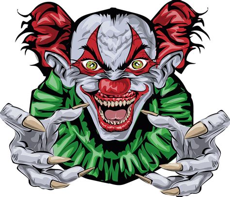 Scary Clown _ Horror Clown_ Clipart Vector Cut_ SVG Eps Ai | Etsy