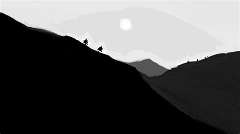 Minimal Black Hills Data-src /full/410234 - Black And White Minimalist ...