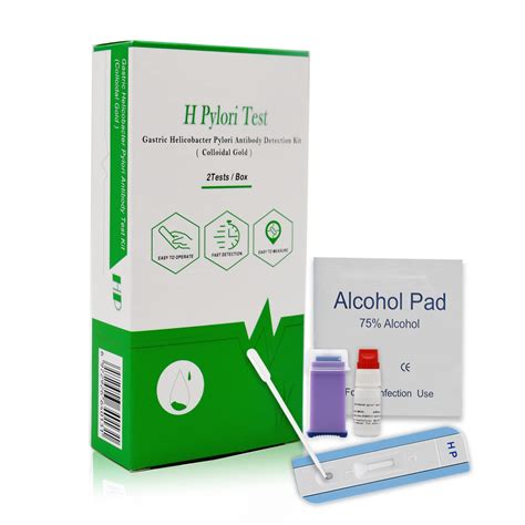 Buy 4 Tests Helicobacter H Pylori Detection at Home Blood Test H Pylori Antibody Detection kit ...