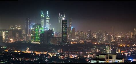 Mumbai India skyline at night xpost rindia - Photorator