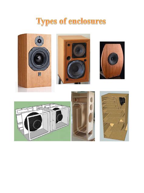 Types of Enclosures | PDF | Loudspeaker | Manufactured Goods