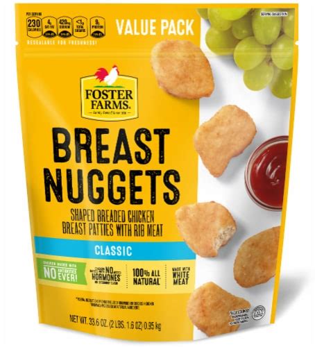 Foster Farms® Classic Frozen Chicken Breast Nuggets, 33.6 oz - Food 4 Less