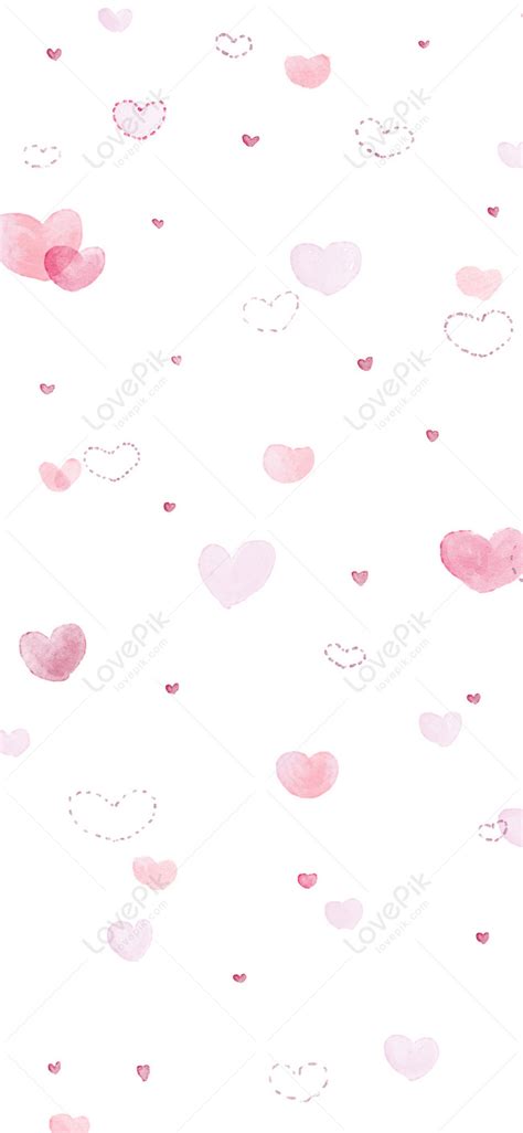 Watercolor Love Cell Phone Wallpaper Images Free Download on Lovepik ...