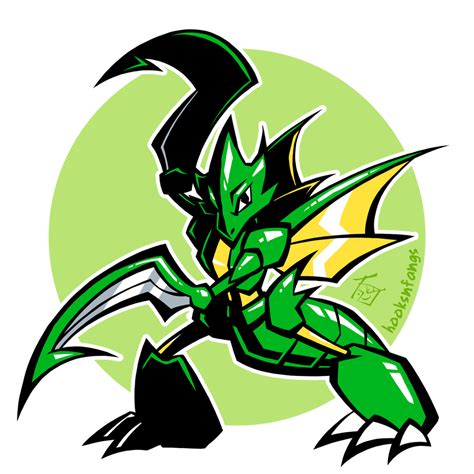 Poke 123 - Scyther by hooksnfangs on DeviantArt