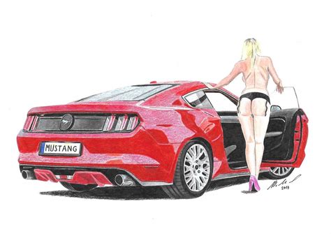 Mustang Logo Drawing at PaintingValley.com | Explore collection of ...