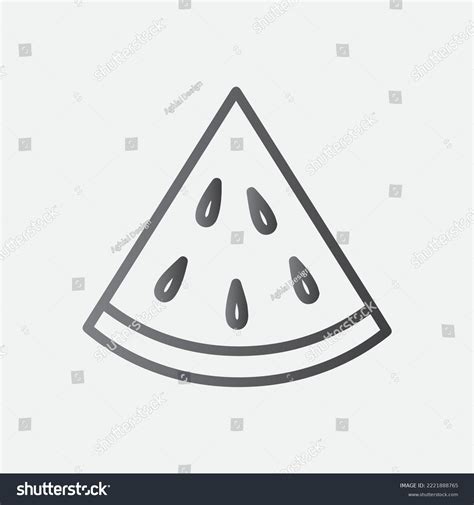 Watermelon Slice Icon Vector Png File Stock Vector (Royalty Free) 2221888765 | Shutterstock