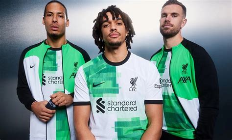 LFC unveils '90s-inspired white and green away kit for 2023-24 ...