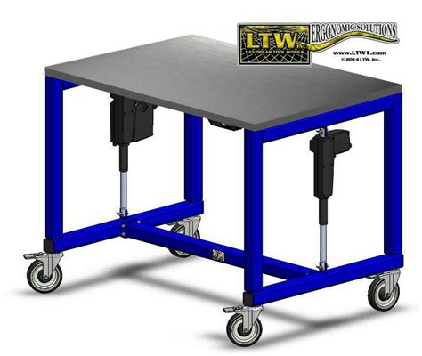 E2 Table - Height Adjustable Industrial Table - LTW Ergonomic Solutions