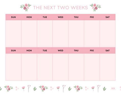 Two Week Planners - Free Printables - PrintaBulk