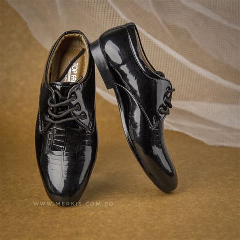 Good quality black formal shoes for boys at a reasonable price bd