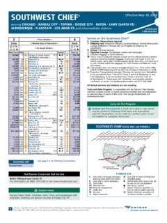 Southwest Chief Schedule - Amtrak Media / southwest-chief-schedule-amtrak-media.pdf / PDF4PRO