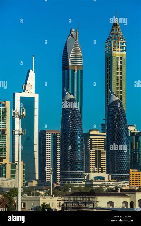 UNITED ARAB EMIRATES. DUBAI. TRADE CENTER DISTRICT Stock Photo - Alamy