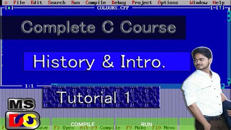 History and Intro To C || Turbo C++ Tutorial For Beginners || Turbo C++ ...