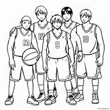 Kurokos Basketball Team Coloring Page 72314 57256 sketch template