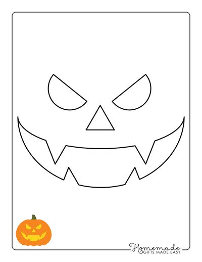 Free Printable Pumpkin Carving Stencils & Templates for Halloween