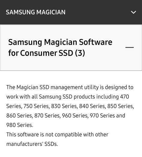 Samsung PM9A1 is not (fully) supported by Magician and running with ...