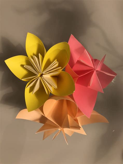 Origami flowers