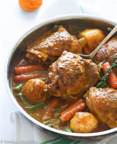 Slow Cooker Jamaican Curry Chicken - Immaculate Bites