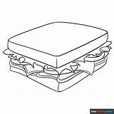Peanut Butter And Jelly Sandwich Coloring Page sketch template