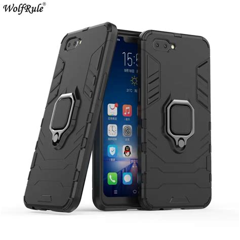 Cover OPPO A3S Case OPPO A5 TPU & PC Ring Holder Armor Bumper Protective Back Phone Case For ...