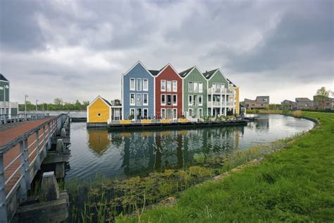 Modern Residential Architecture in Houten, the Netherlands Stock Image ...