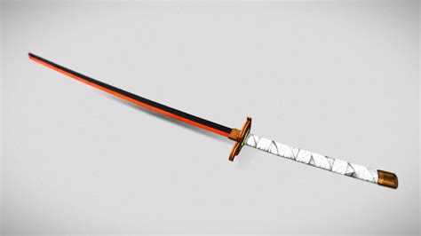 Kyojuro Rengoku Sword (Work in progress) - 3D model by Adi.Booker ...