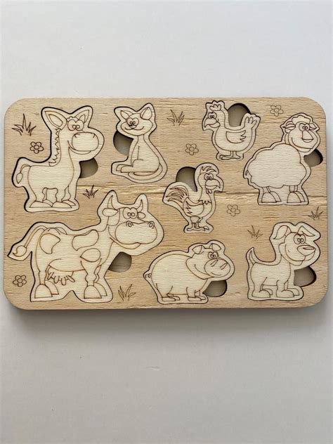 Wooden Puzzles Wooden Animals, Wooden Toys, 3d Puzzle, Sensory Toys ...