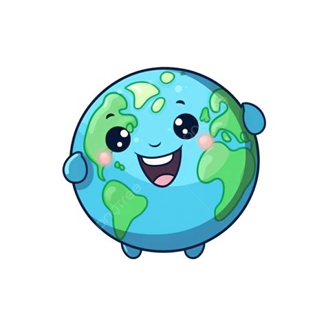 Cute Earth Planet Cartoon Character, Planet, Cartoon, Character PNG Transparent Image and ...