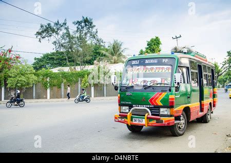 microlet bus in dili east timor Stock Photo - Alamy