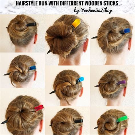 How to use hair sticks #yevheniiashop #hairsticks #How to use hair sticks #hair sticks #hairpins ...