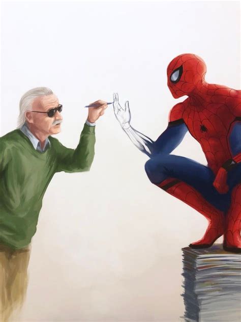 Stan Lee Spider Man Drawing - Drawing.rjuuc.edu.np