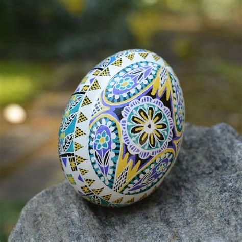 Pysanky Eggs Ukrainian Easter Egg, Hand Painted Decorative Art Egg in ...