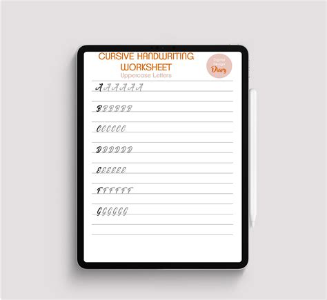 Goodnotes handwriting practice sheet - moliinternational