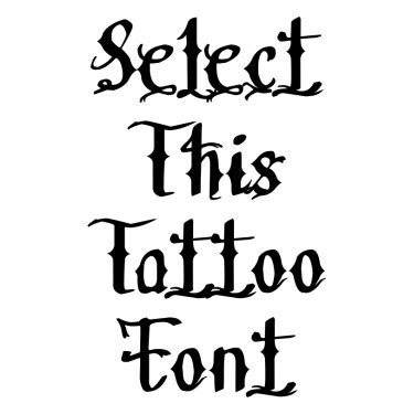 Medieval Writing Tattoo Fonts