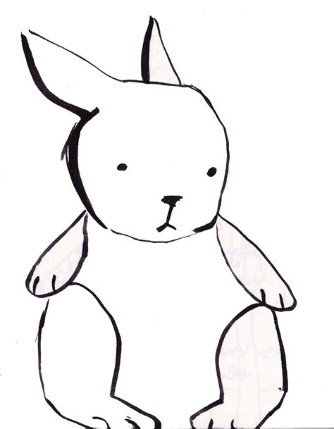 Bunny Line Drawing - ClipArt Best