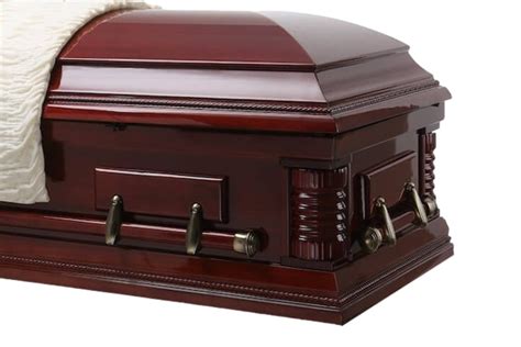 Roosevelt - Solid Wood Casket with Ivory Velvet Interior – Trusted Caskets