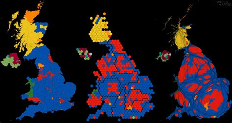 Cartographic Views of the 2019 General Election - Worldmapper